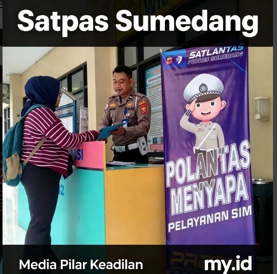 Satpas SIM Polres Sumedang — "Polantas Menyapa", Pelayanan Hangat yang Membuat Warga Merasa Dihargai